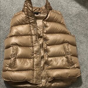 Tan Puffer Vest